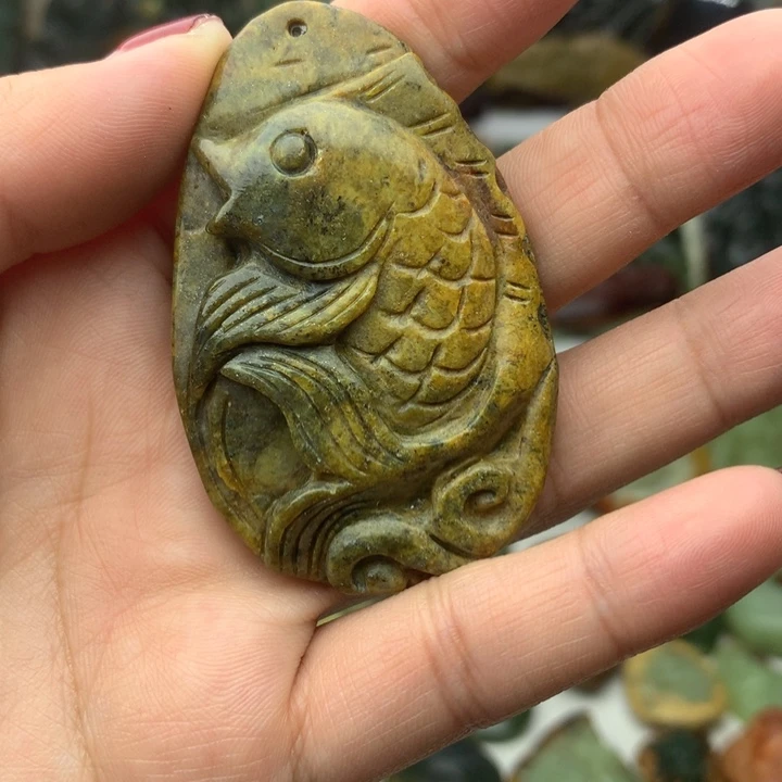 岫岩河磨玉（透闪石质玉）挂件未镶嵌