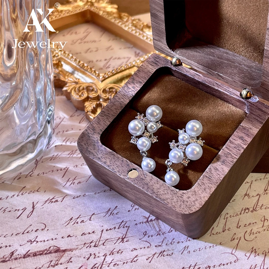 AXAK 合金耳饰  镀K金【月下密语】25ss春夏系列耳钉轻奢气质