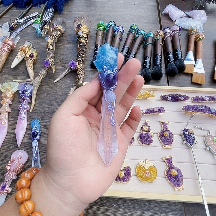 云***乐未镶嵌珠宝半成品水晶水晶