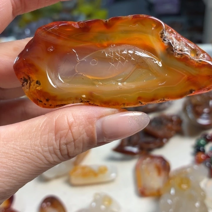 玛瑙/玉髓未镶嵌吊坠(不含链)