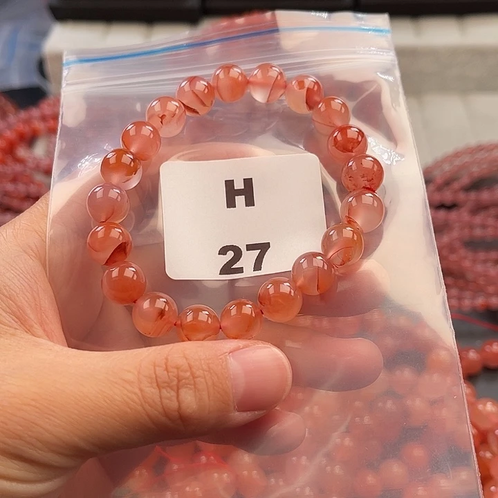 南红玛瑙未镶嵌多样性发货默认微瑕称重9mm