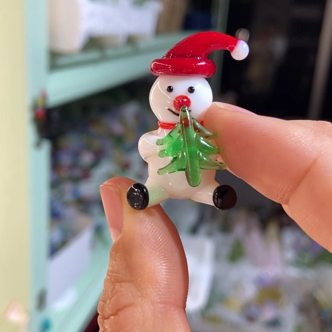 手工艺品琉璃雪人