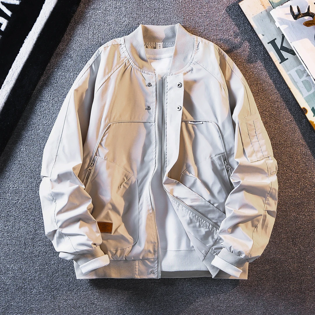 春秋季棒球服外套男痞帅潮流百搭宽松休闲潮牌2025新款飞行服夹克