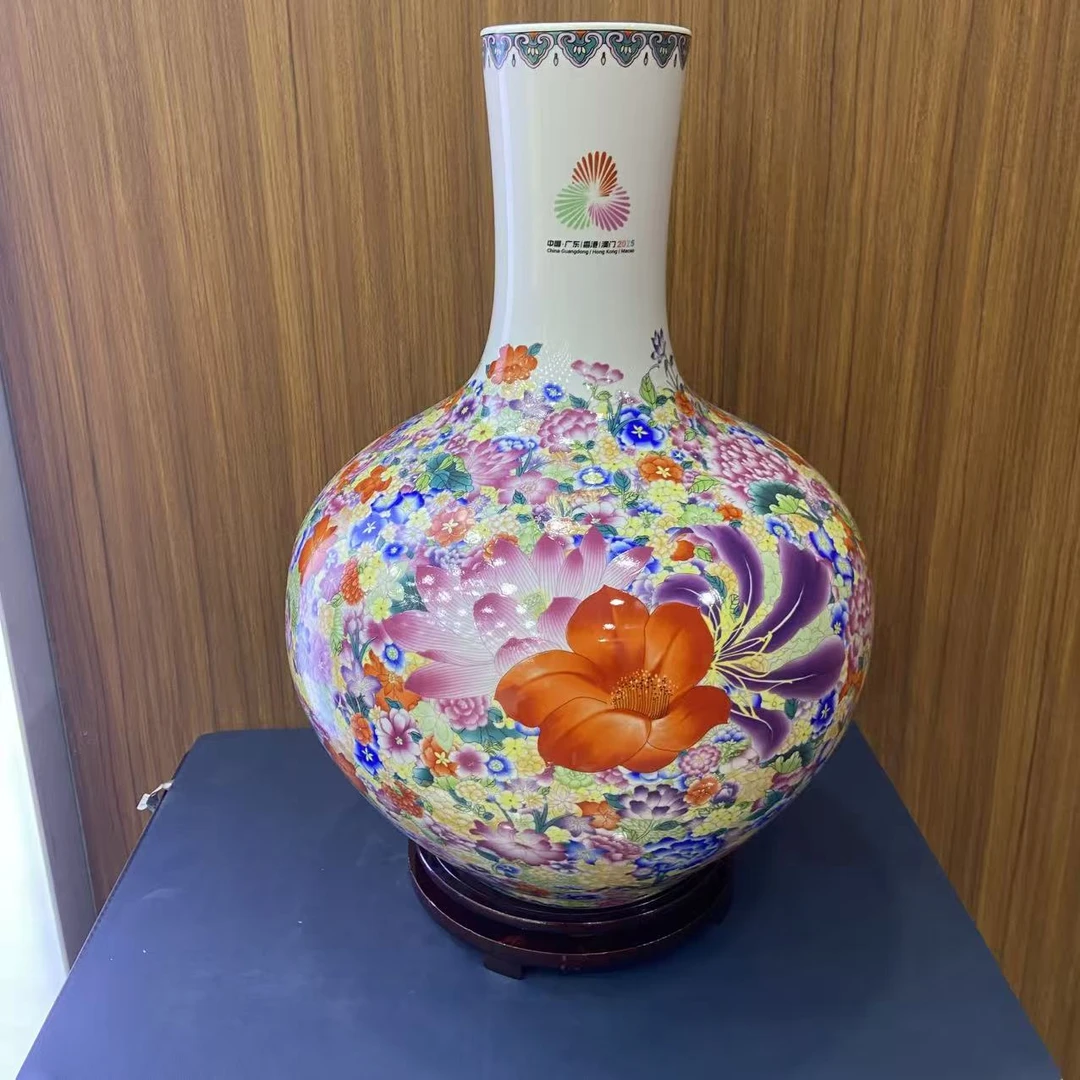 【百善瓷业】万花尊大号礼盒装-YSQ