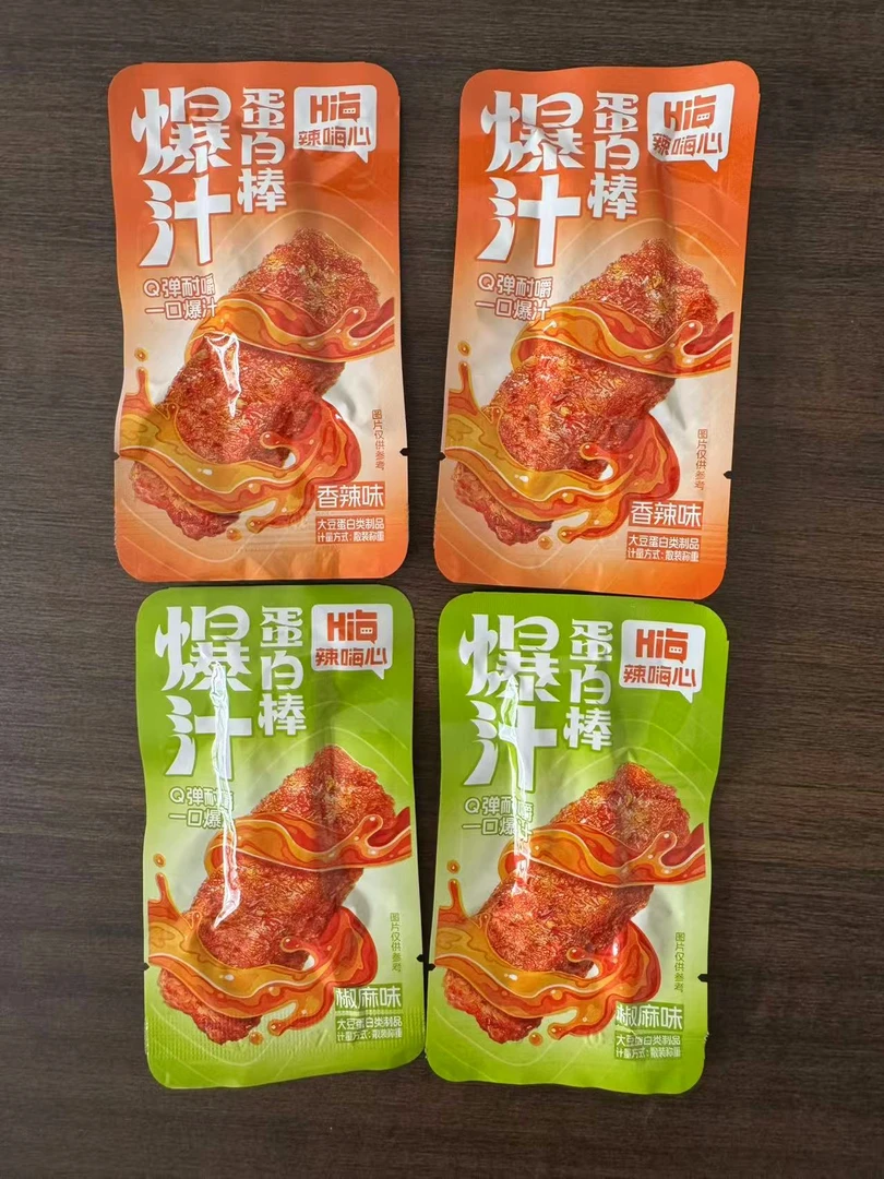 【团队单直播拆】爆汁蛋白棒劲道手撕素肉麻辣网红零食宿舍充饥解馋