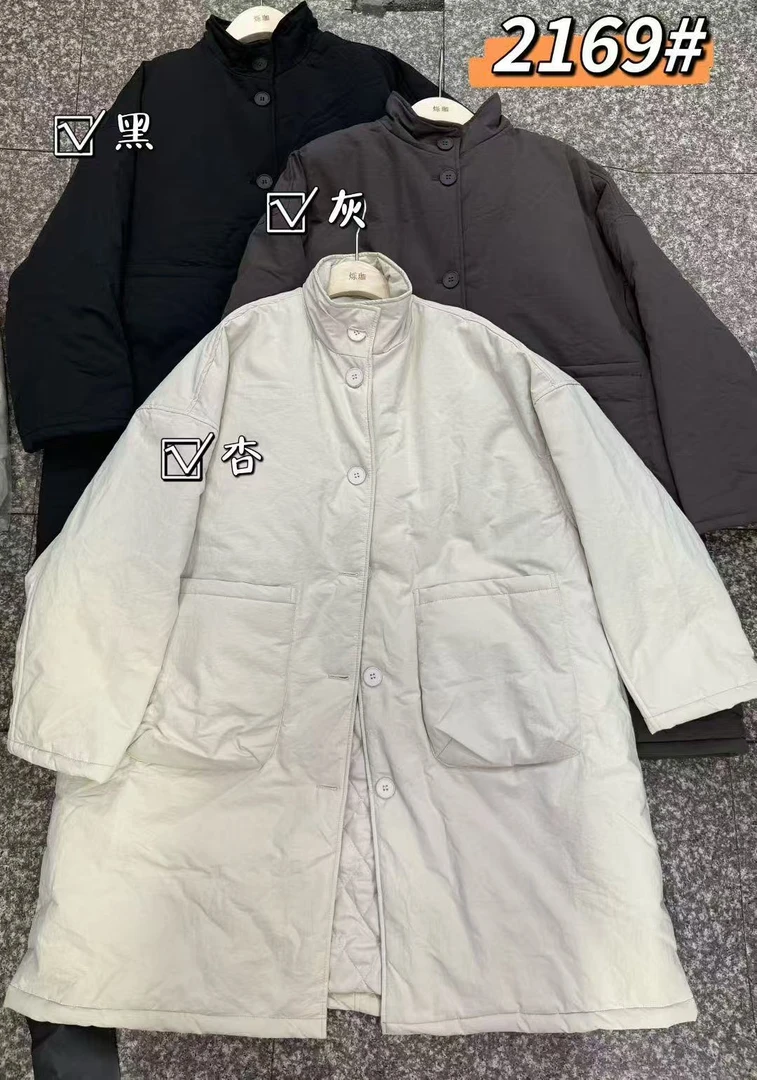 【冲姐】冬季新款纯色宽松大版厚款保暖棉服