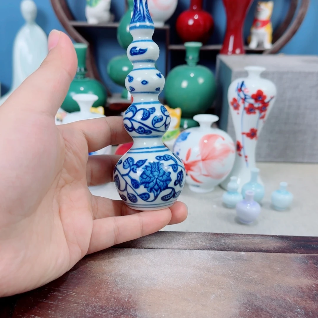 陶瓷手工小花器摆件