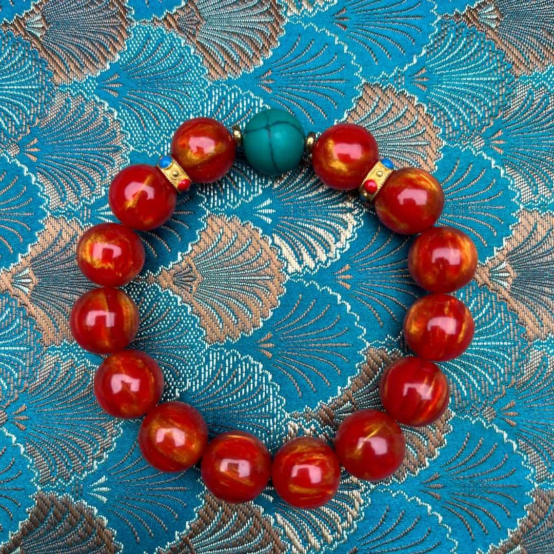 【器物炎灵 】lz金丝圆珠手串