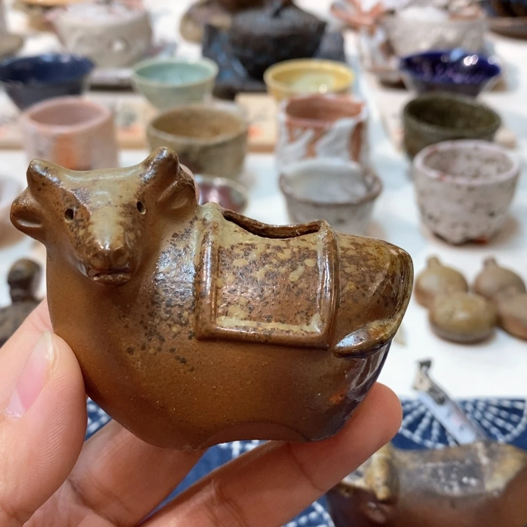 柴烧侘寂粗陶茶具