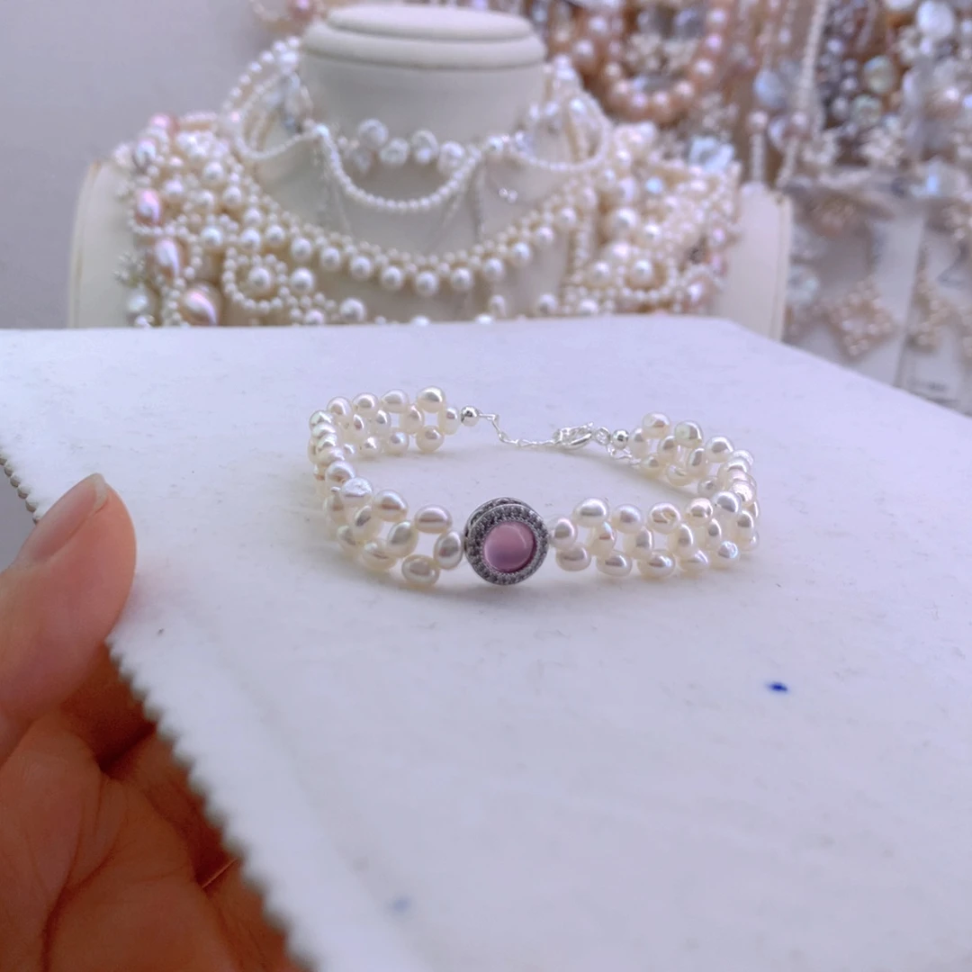 未镶嵌手链淡水珍珠