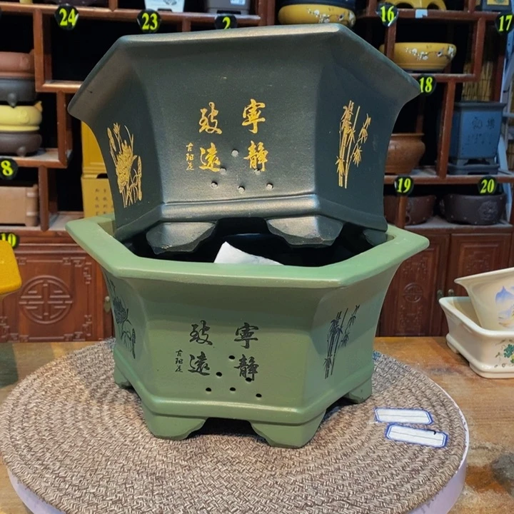 紫砂花盆紫砂花盆