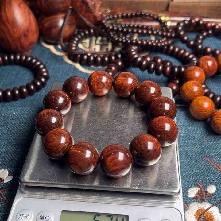 黄花梨/降香黄檀油梨老料规格2.0手串53克