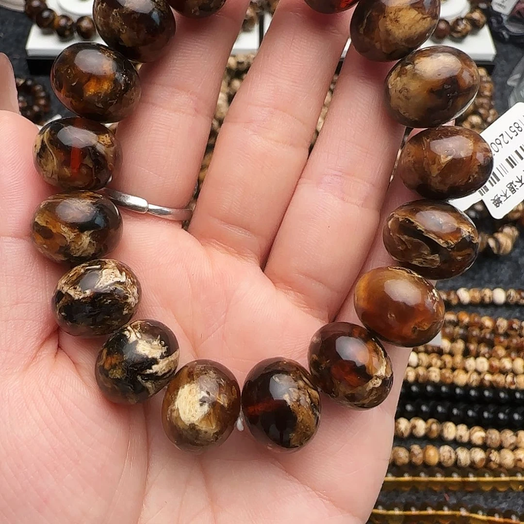 陈***炎未镶嵌琥珀手链抚顺琥珀