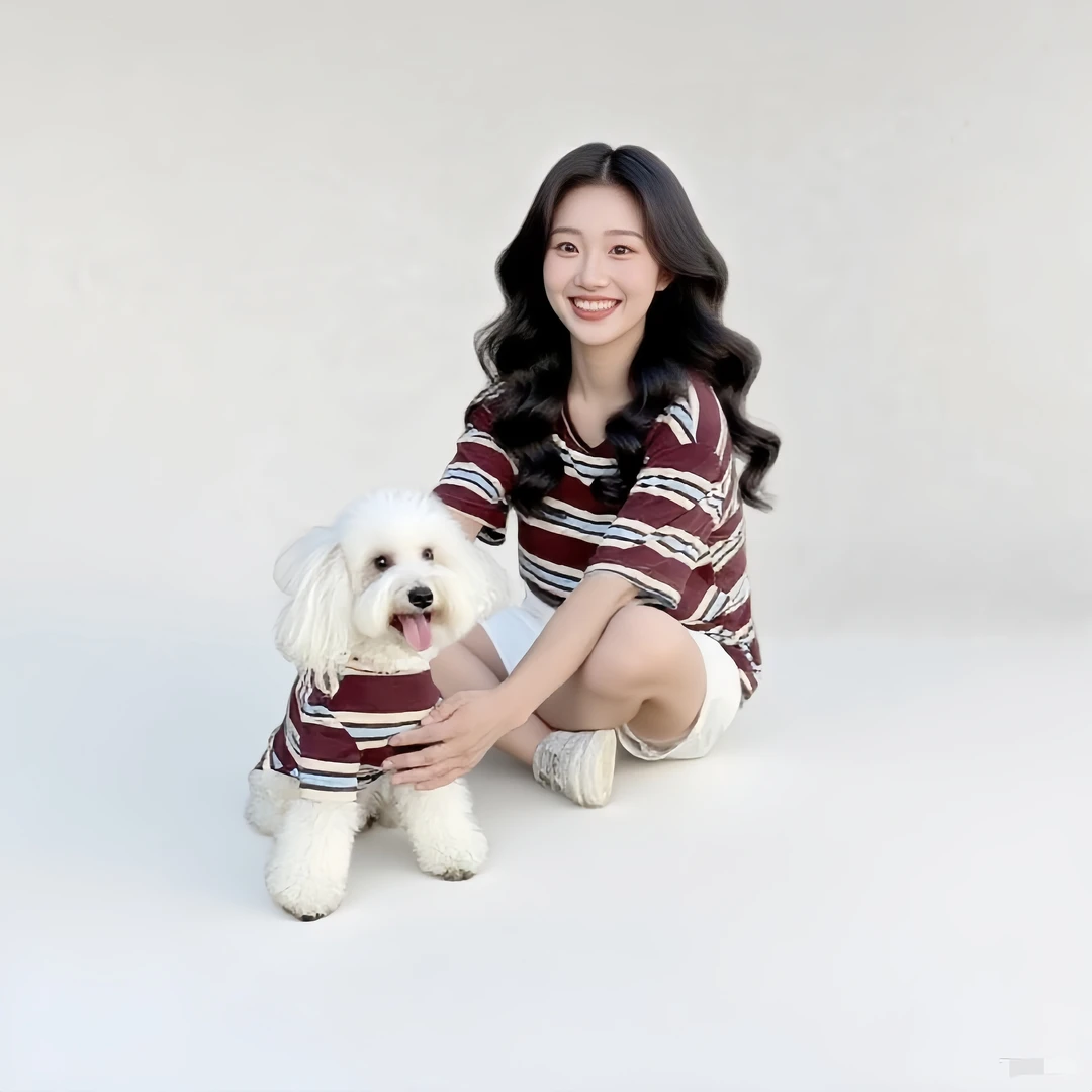 Goodog Friend宠物衣服狗狗衣服亲子装中大型犬小狗夏季透气吸汗