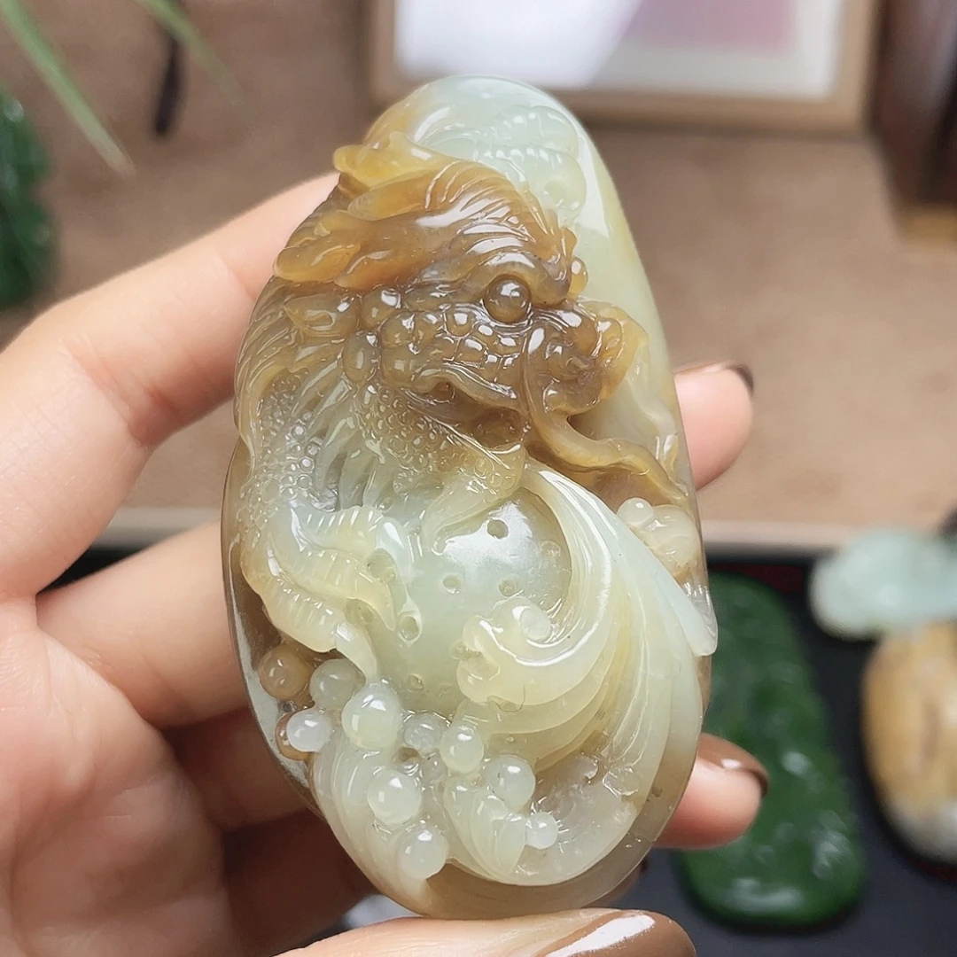 和田玉未镶嵌挂件