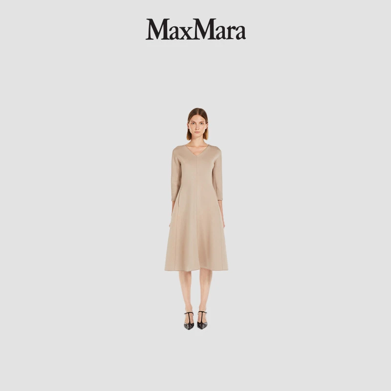 MaxMara 2025早春新品女装V领连衣裙9621015106