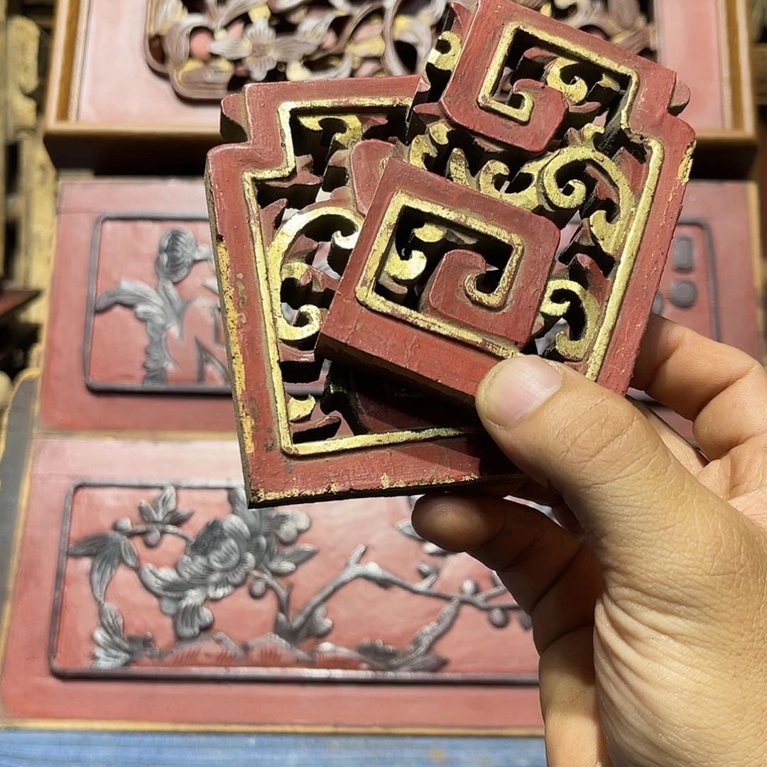 水***座香榧木老木雕花板