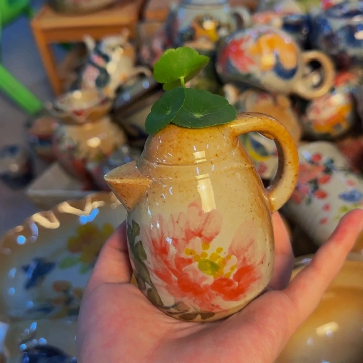 瓷片手工手绘细微不一样