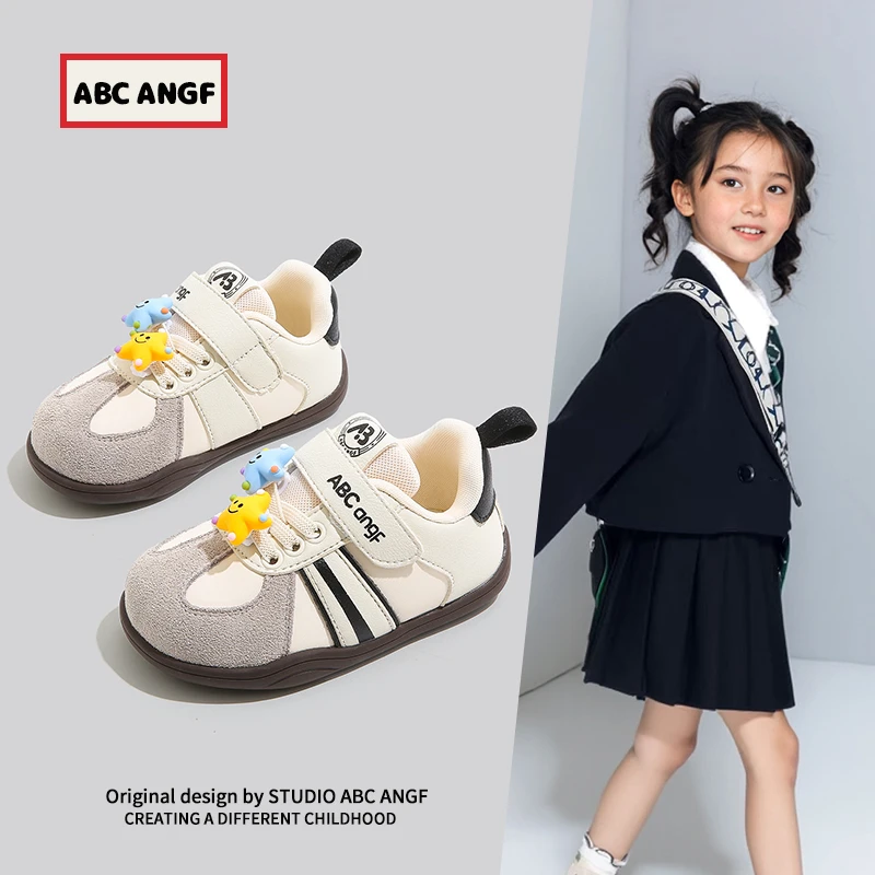 ABC ANGF宝宝学步鞋2025春秋新款男童运动鞋女童阿甘鞋软底机能鞋