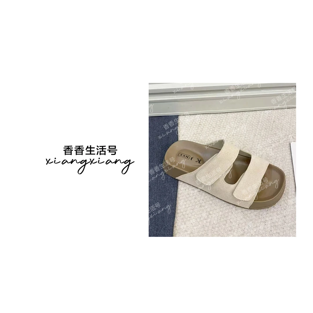 【香香严选】吐司拖~魔术贴~时尚百搭凉拖鞋202518  跟高4CM