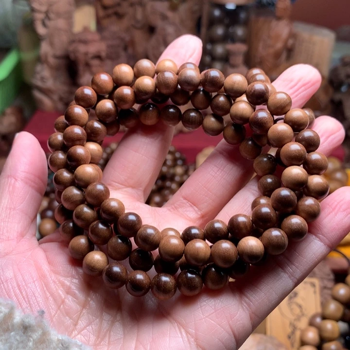 手串/手链檀香木老山檀0.8横纹奶香