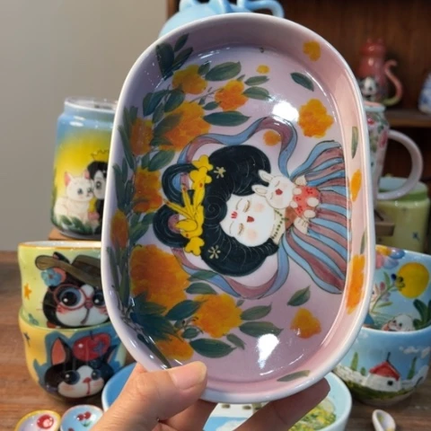 炉景德镇釉下手绘陶瓷