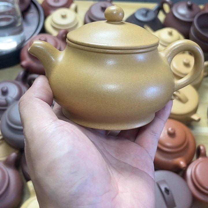 茶壶紫砂微瑕刘子新黄金段潘壶