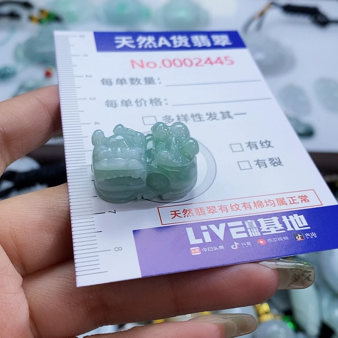 翡翠未镶嵌颈饰2445