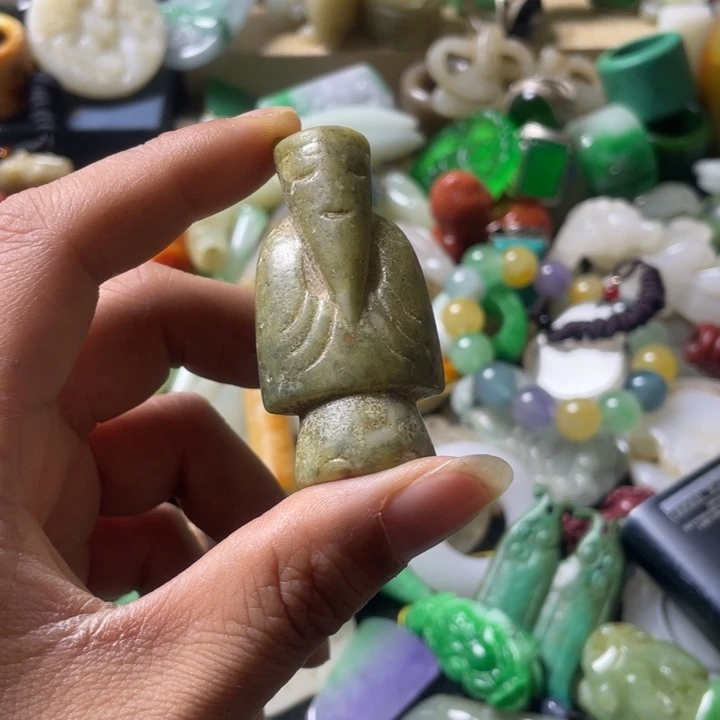 和田玉未镶嵌吊坠(不含链)