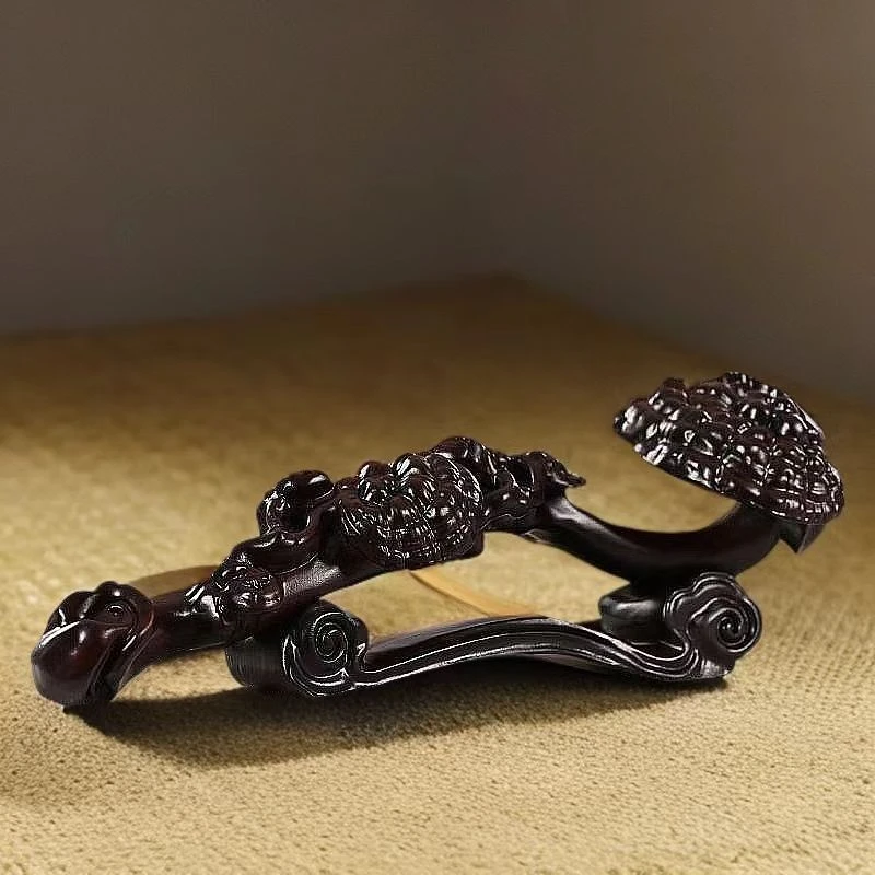 1133黑檀如意把件玩精选搭配