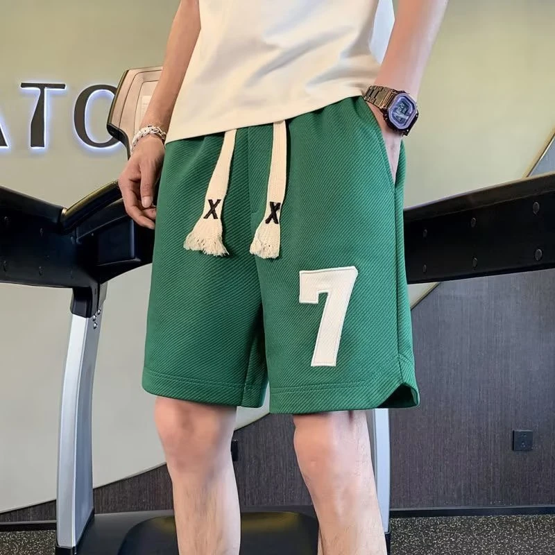 仓石一树夏季运动短裤男宽松休闲五分裤时尚薄款直筒外穿沙滩中裤