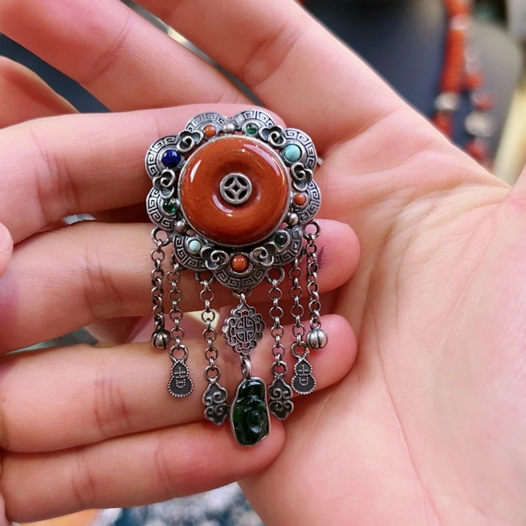 玛瑙/玉髓戒指银S925镶嵌戒指