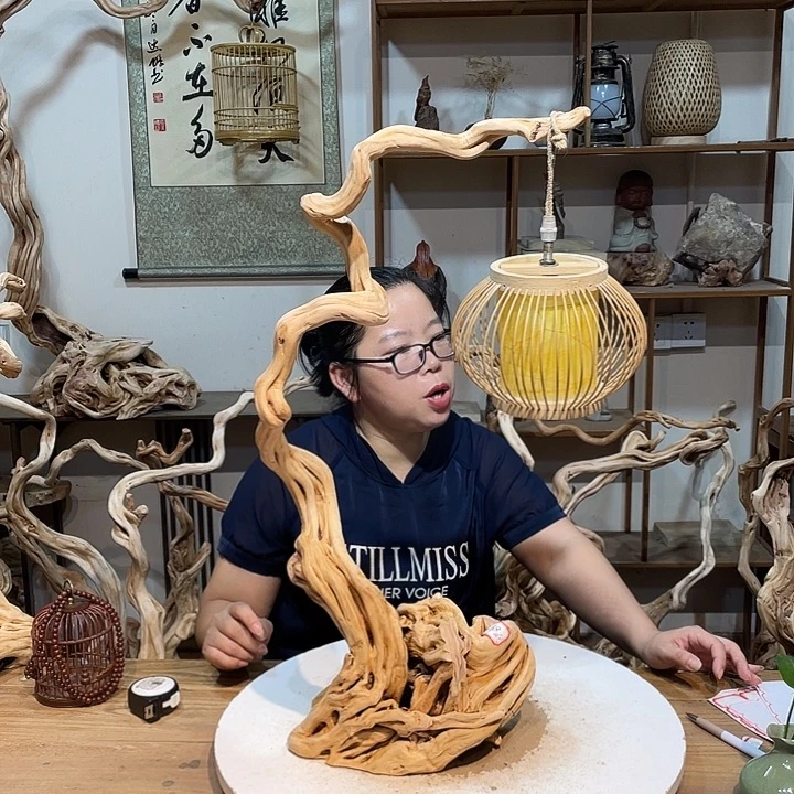 香榧木杜鹃根根艺摆件