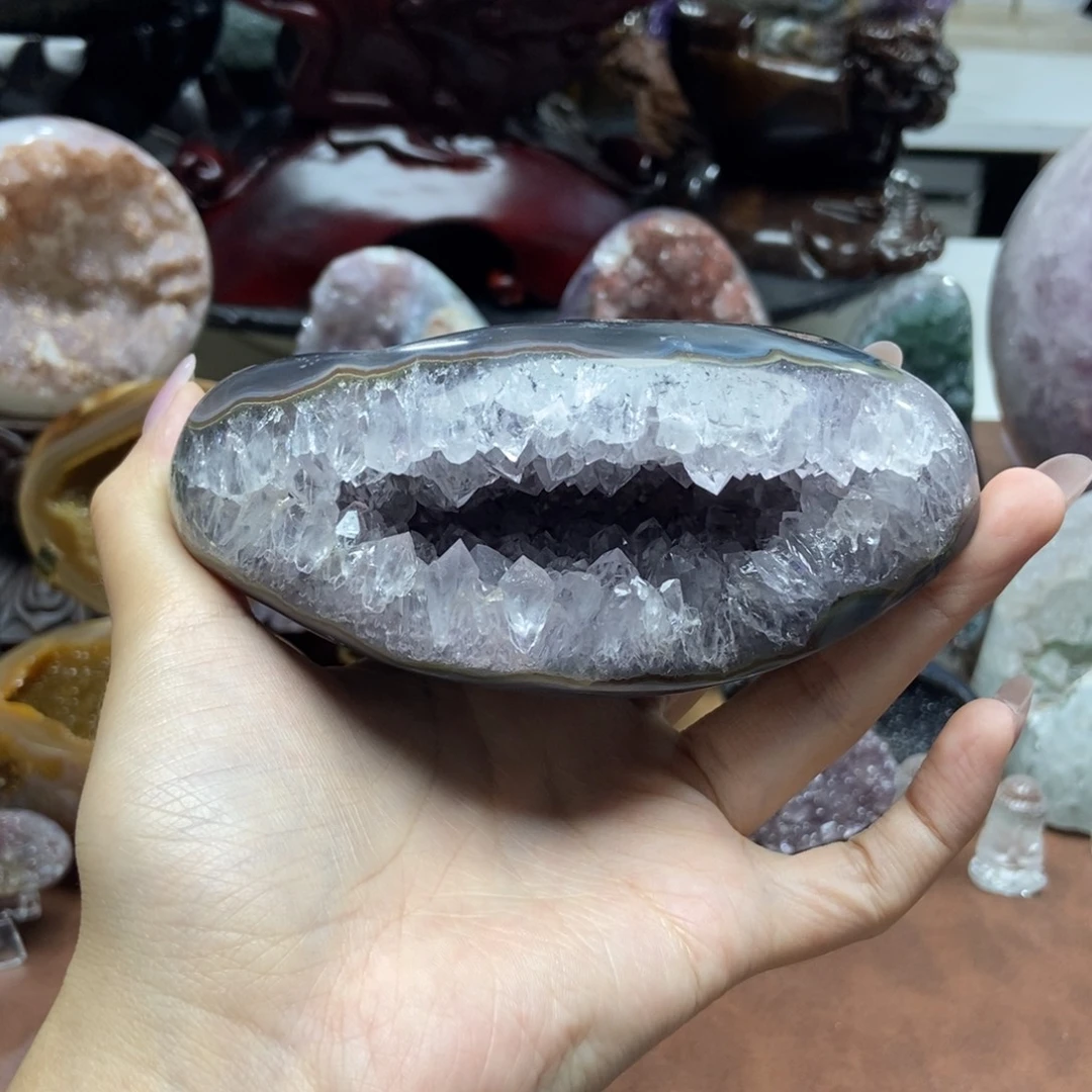 紫晶摆件未镶嵌水晶