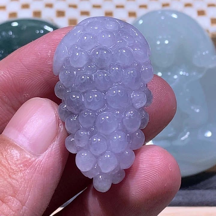 翡翠未镶嵌颈饰炸/葡萄