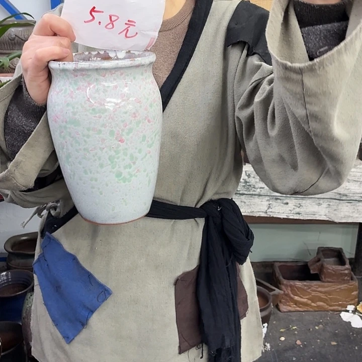 14×20 -粗陶花盆有孔-买买买