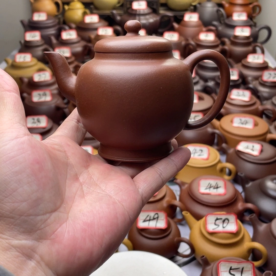 紫砂茶壶宜兴紫砂半手工