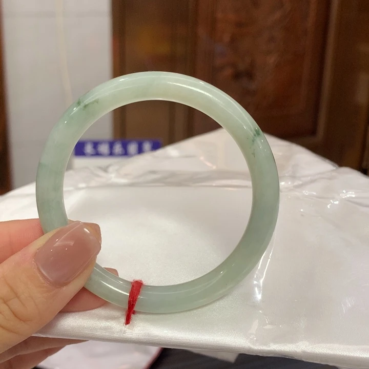 翡翠未镶嵌耳饰翡翠手镯未镶嵌52.5圈口