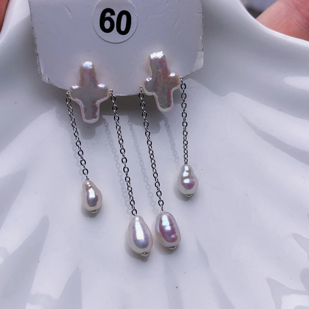 未镶嵌淡水珍珠耳饰