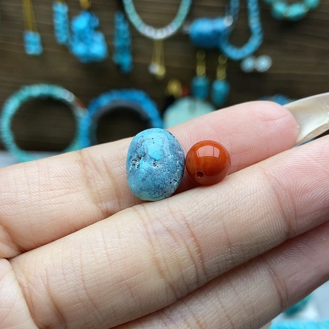 南红玛瑙未镶嵌随行豆