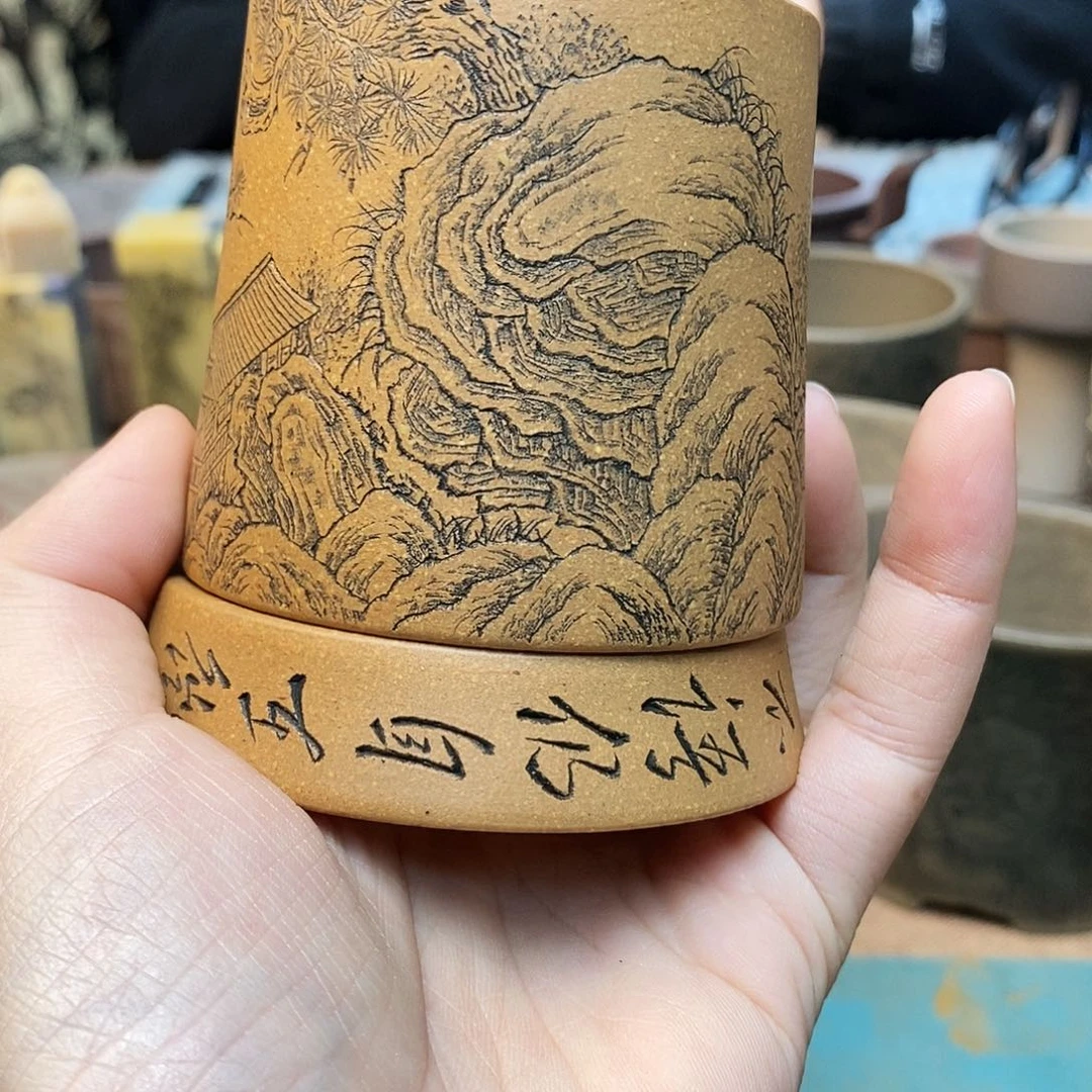 紫砂茶杯宜兴紫砂杯