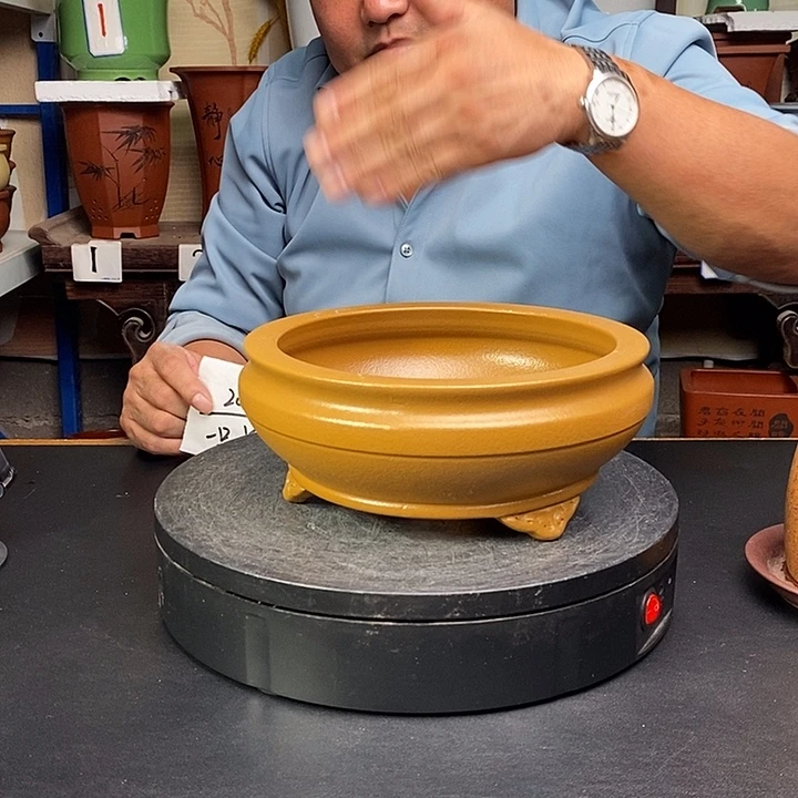 紫砂花盆货号一只YJ75