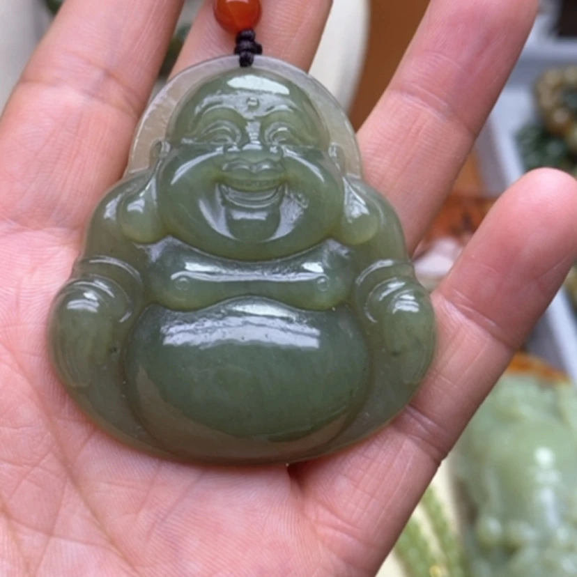 【闪购商品】未镶嵌岫岩河磨玉（透闪石质玉）挂件