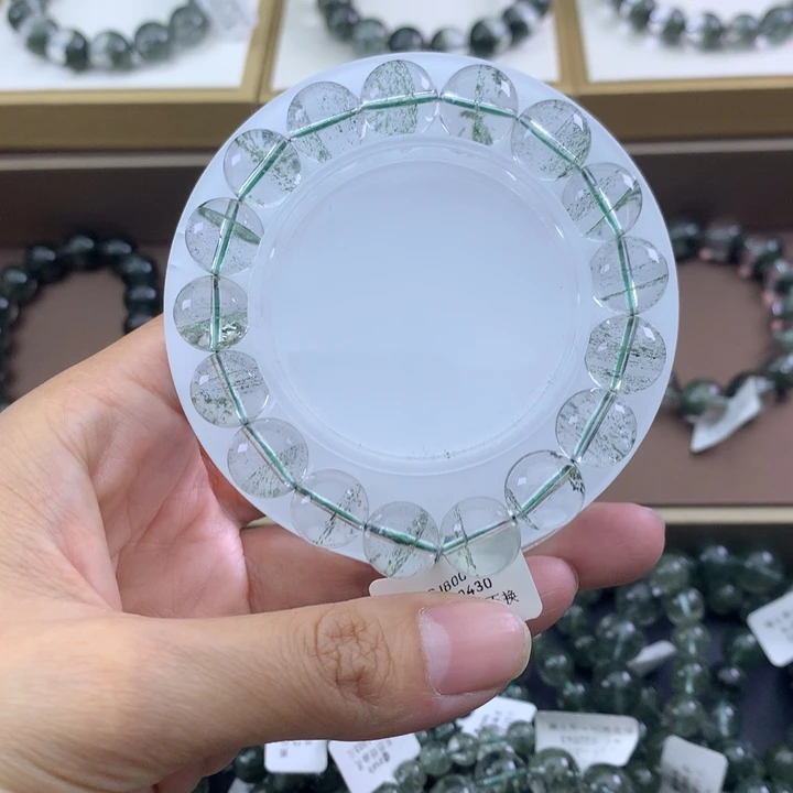 未镶嵌手链水晶绿幽灵