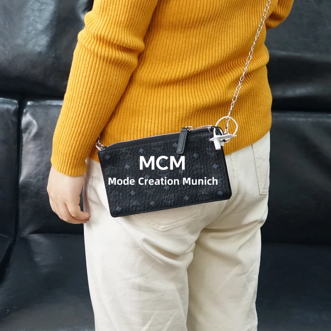 95新 MCM 黑色链条包/WJ12220001/0001