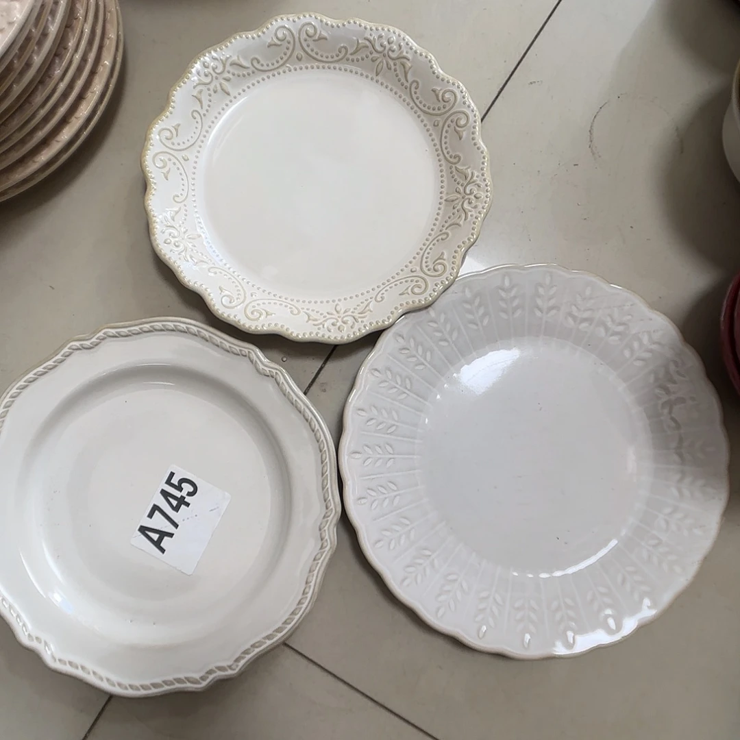 瓷片瑕疵特价陶瓷浅盘