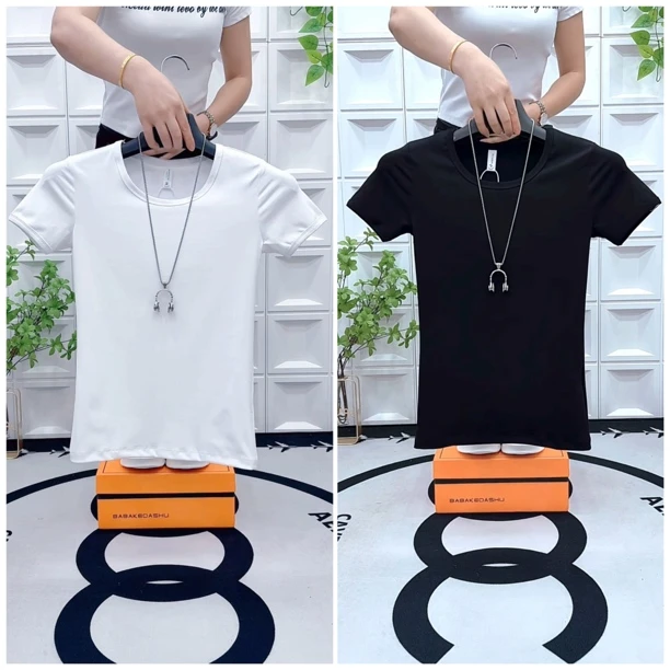 夏季新款休闲男士净版短袖T恤修身帅气百搭短袖