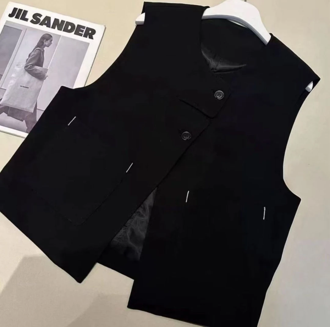 《优麦汇正版》Y5517春款设计感马甲休闲时尚气质显瘦女款