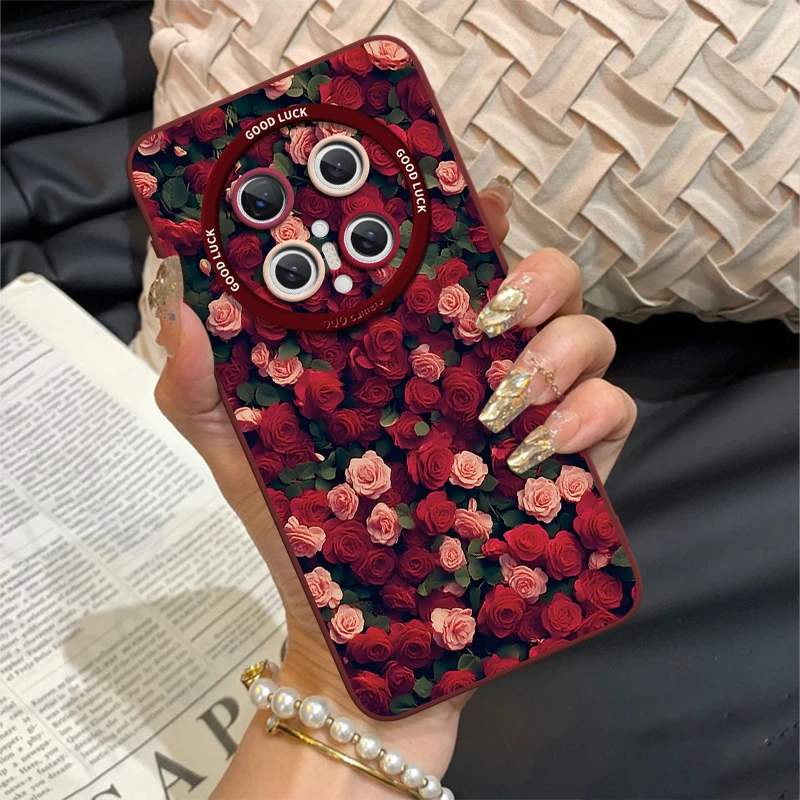 【新年限定】玫瑰花群适用华为mate70pro手机壳mate60pro新款mate