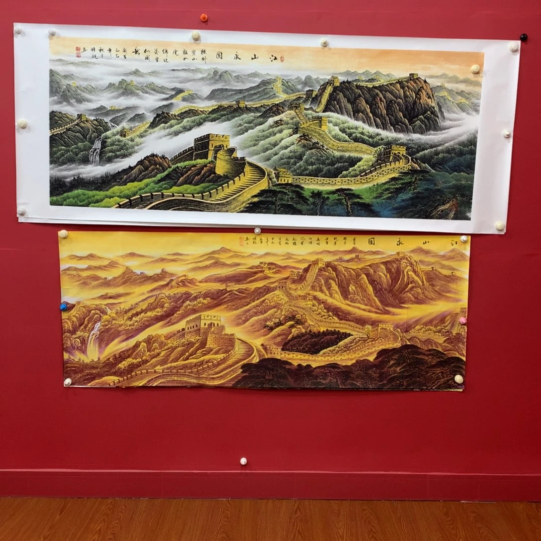 迈***超国画小六尺精品长城